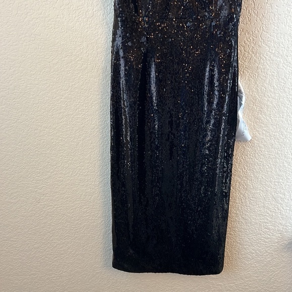 Dress the population Mary Sequin Body-Con Cocktail Dress black size small - Picture 8 of 13